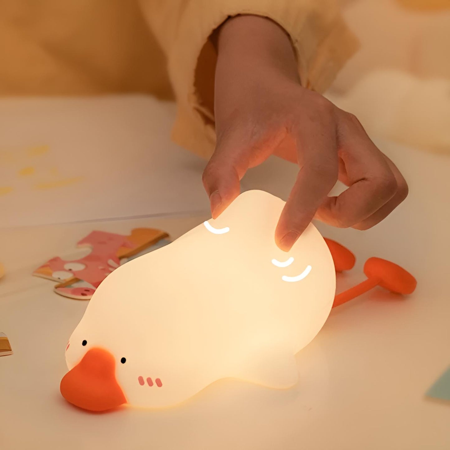 Veilleuse Canard Rechargeable en Silicone
