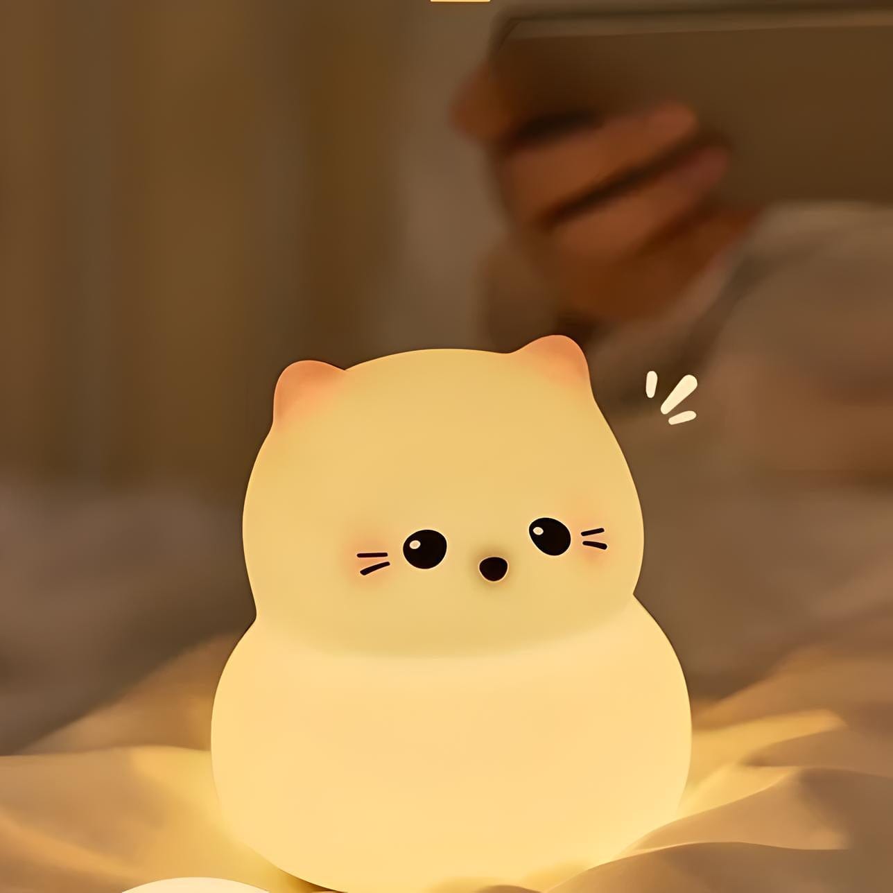 Veilleuse chat mignon pour bébé et enfant