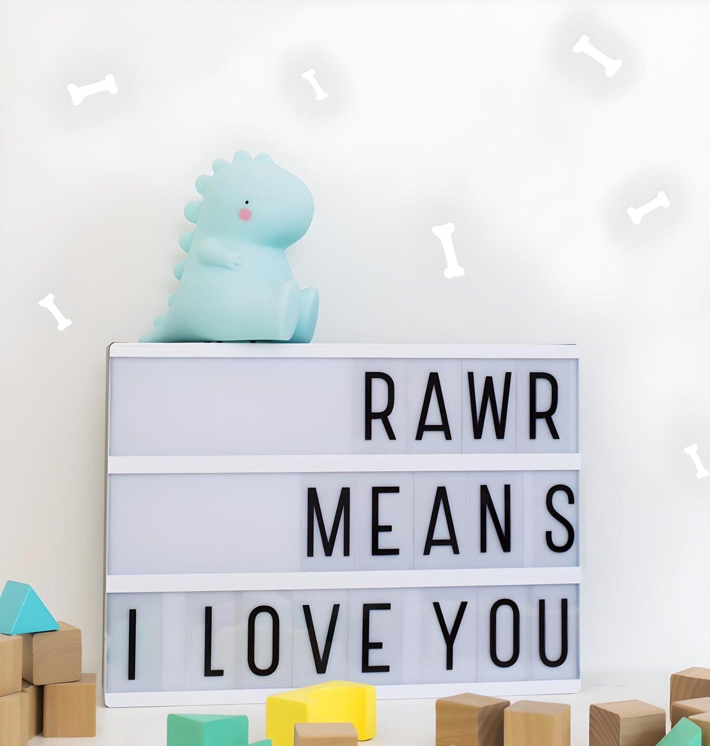 Veilleuse Dinosaure Bleue