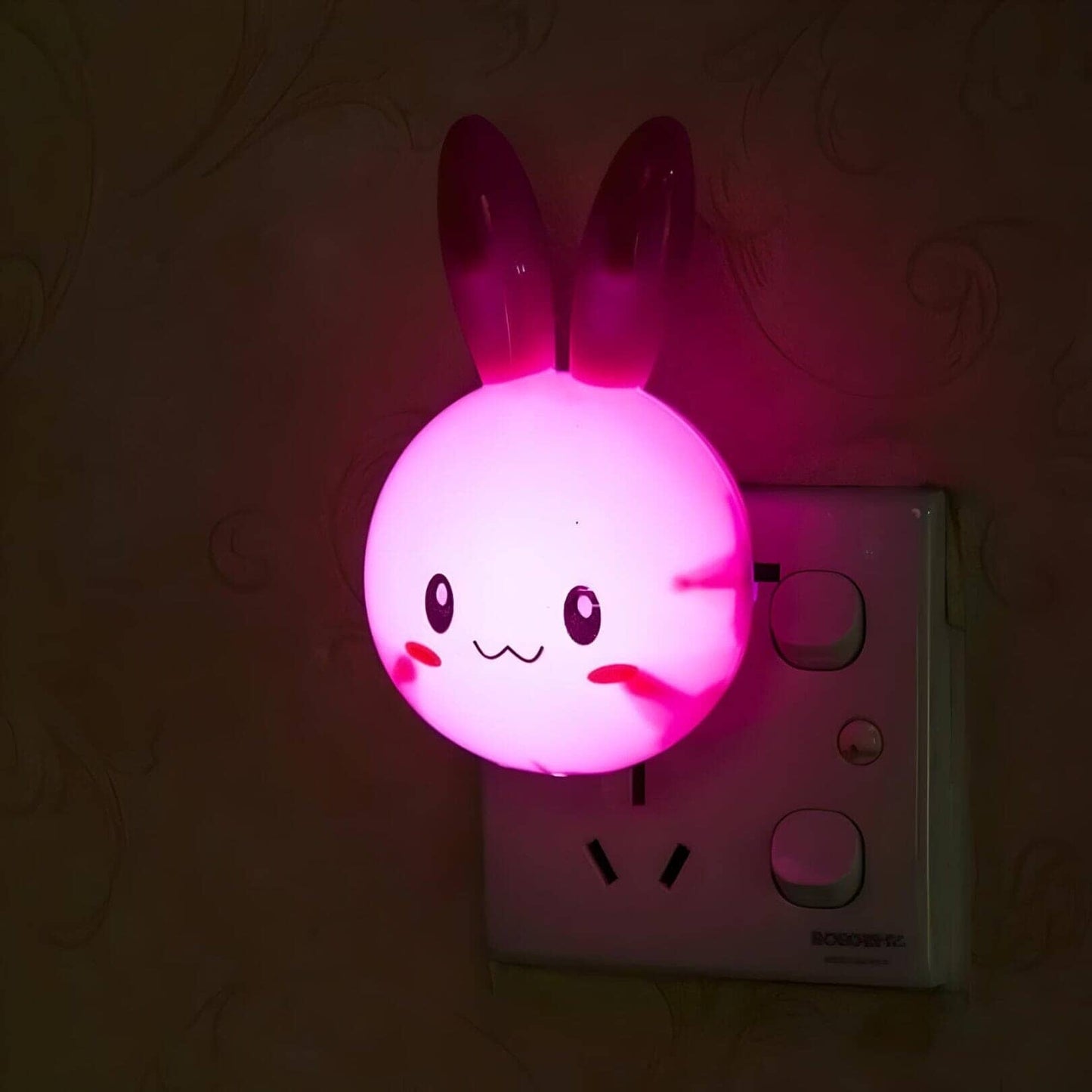 Veilleuse Lapin Prise Rose
