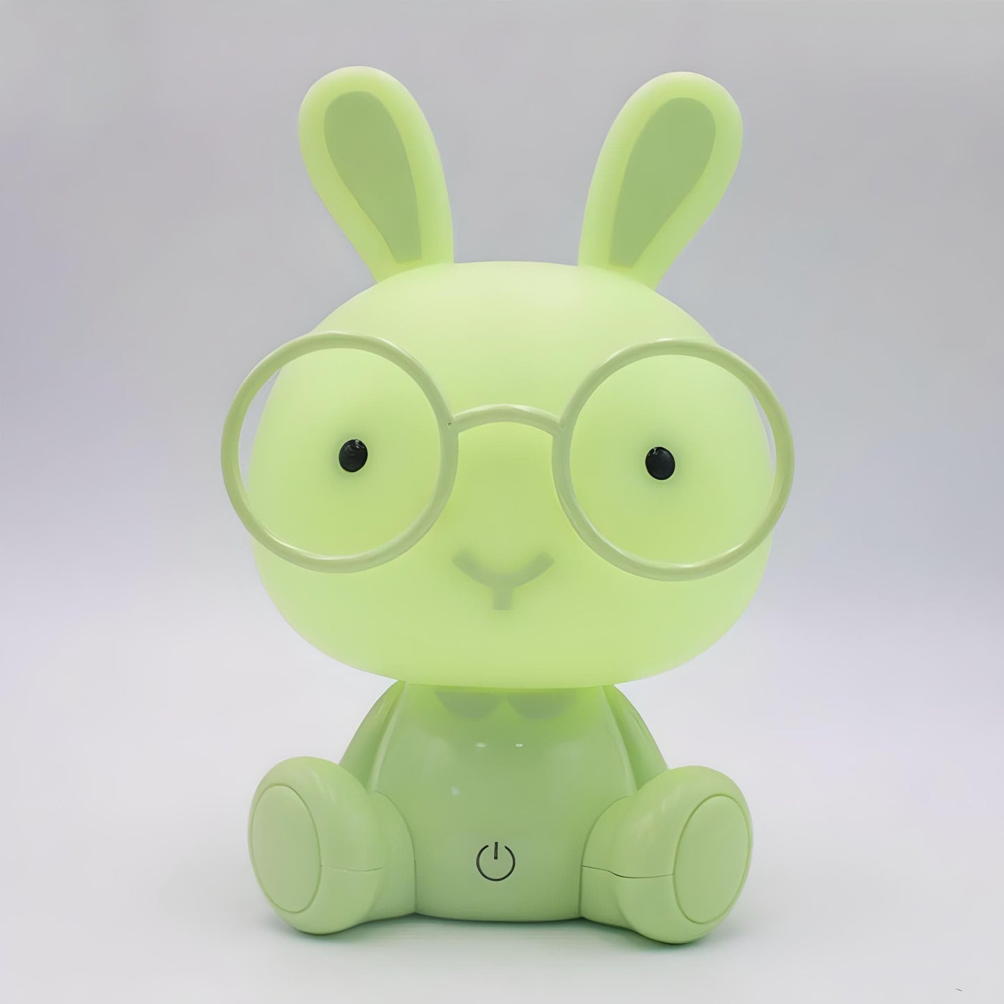 Veilleuse Lapin Vert à Lunettes