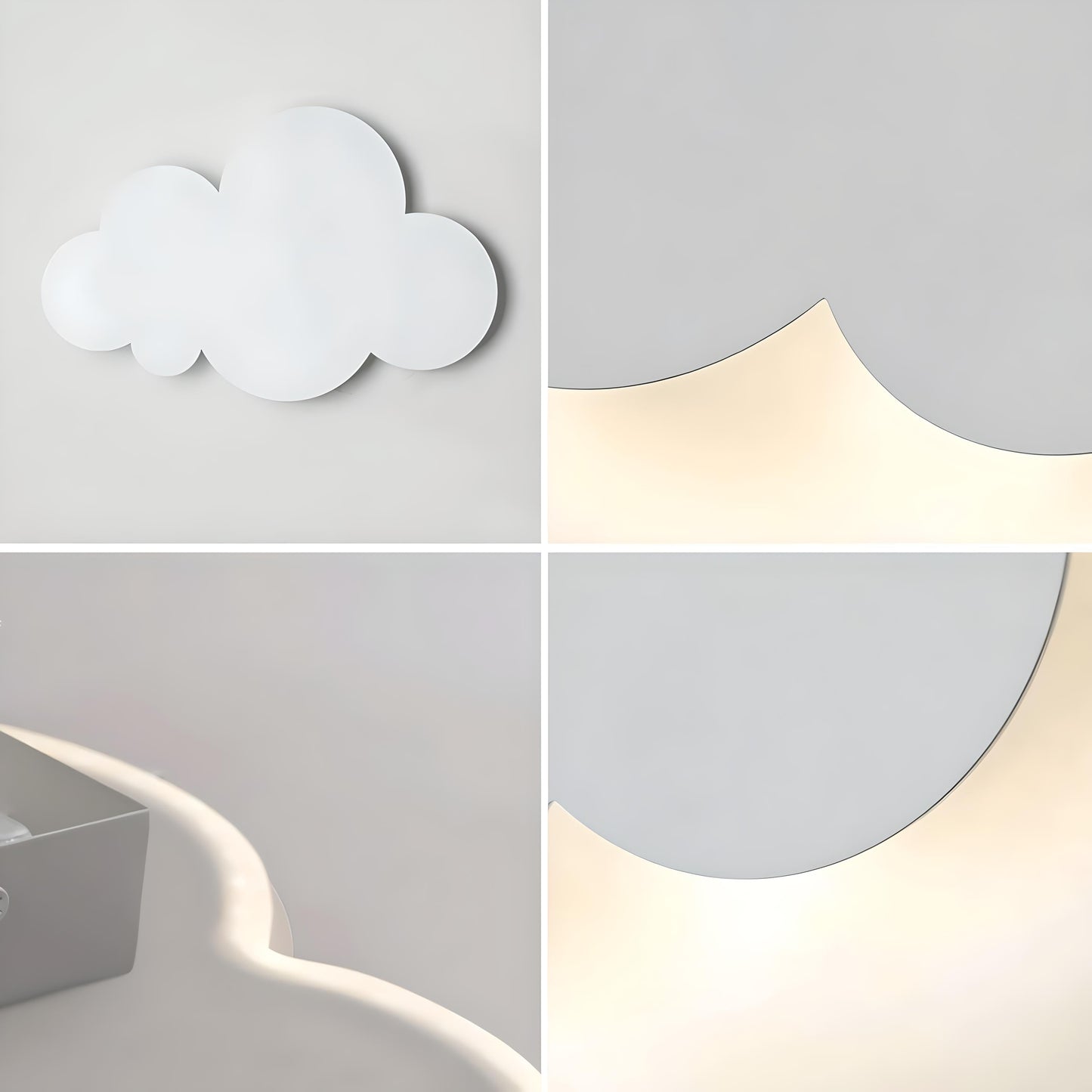 Veilleuse Murale Bébé Nuage - Doux Éclairage Céleste