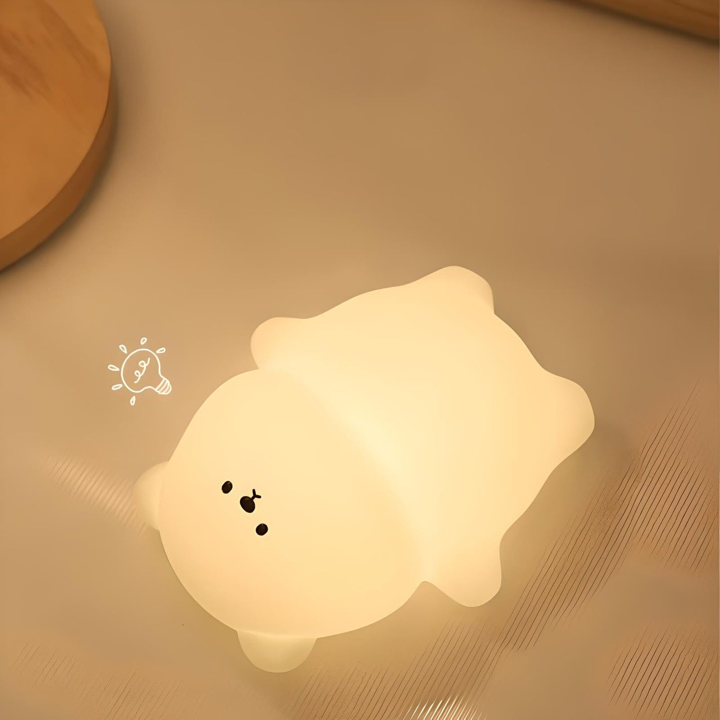 Veilleuse ourson en silicone pour bébé et enfant