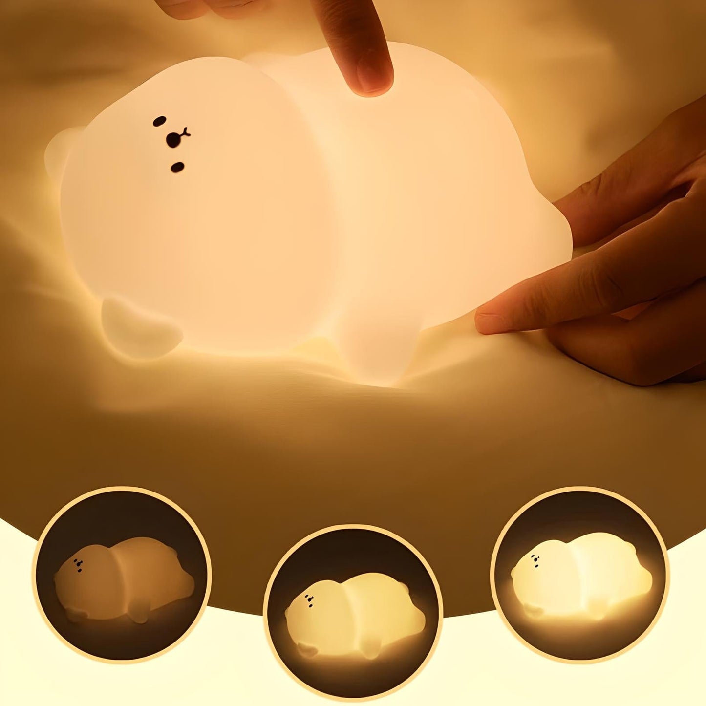 Veilleuse ourson en silicone pour bébé et enfant