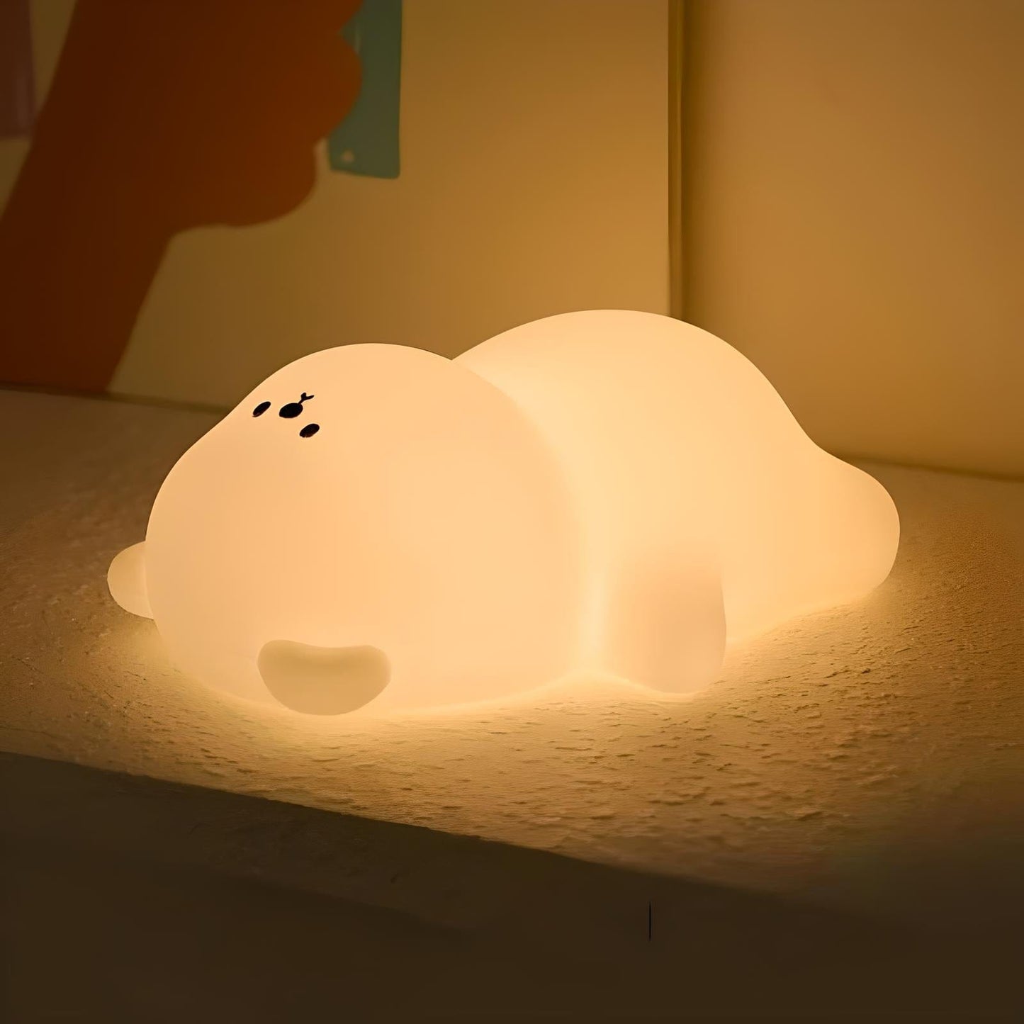 Veilleuse ourson en silicone pour bébé et enfant