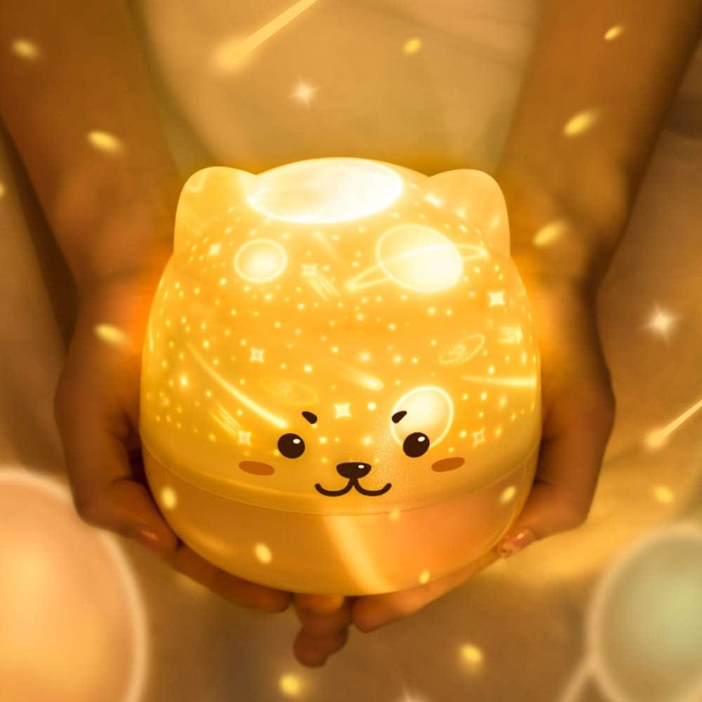 Veilleuse pour bébé avec projections au plafond