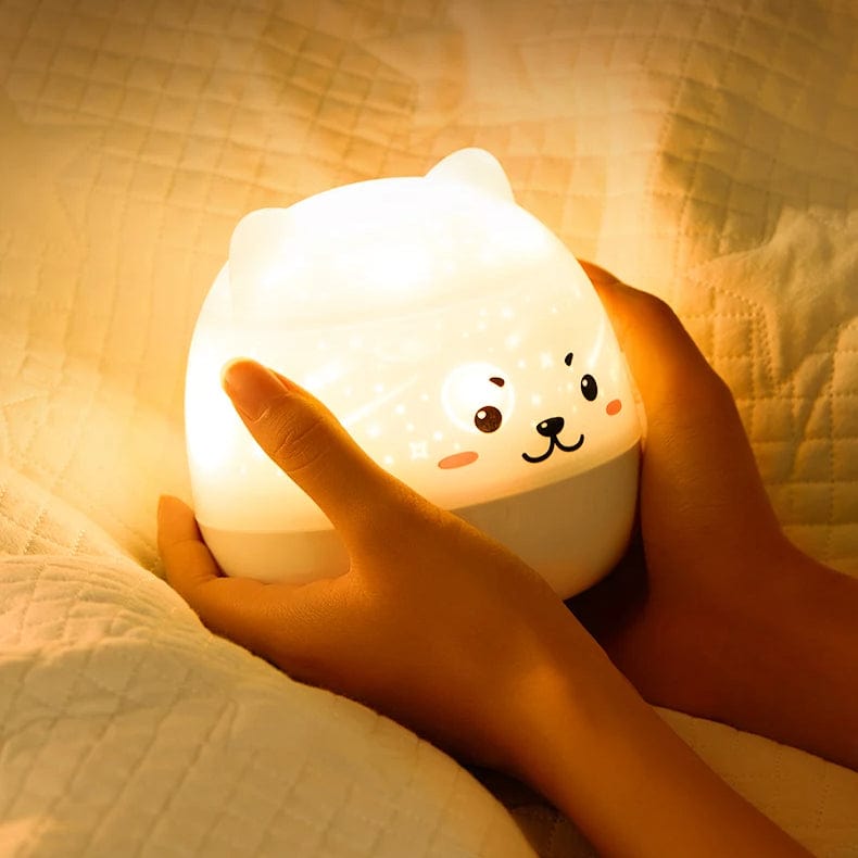 Veilleuse pour bébé avec projections au plafond