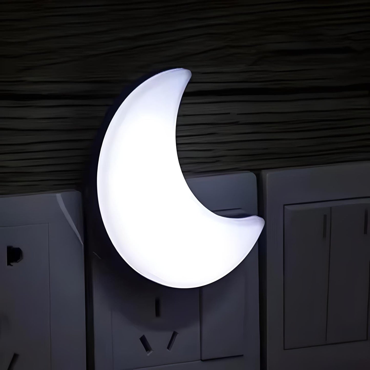 Veilleuse Prise Lune Blanc