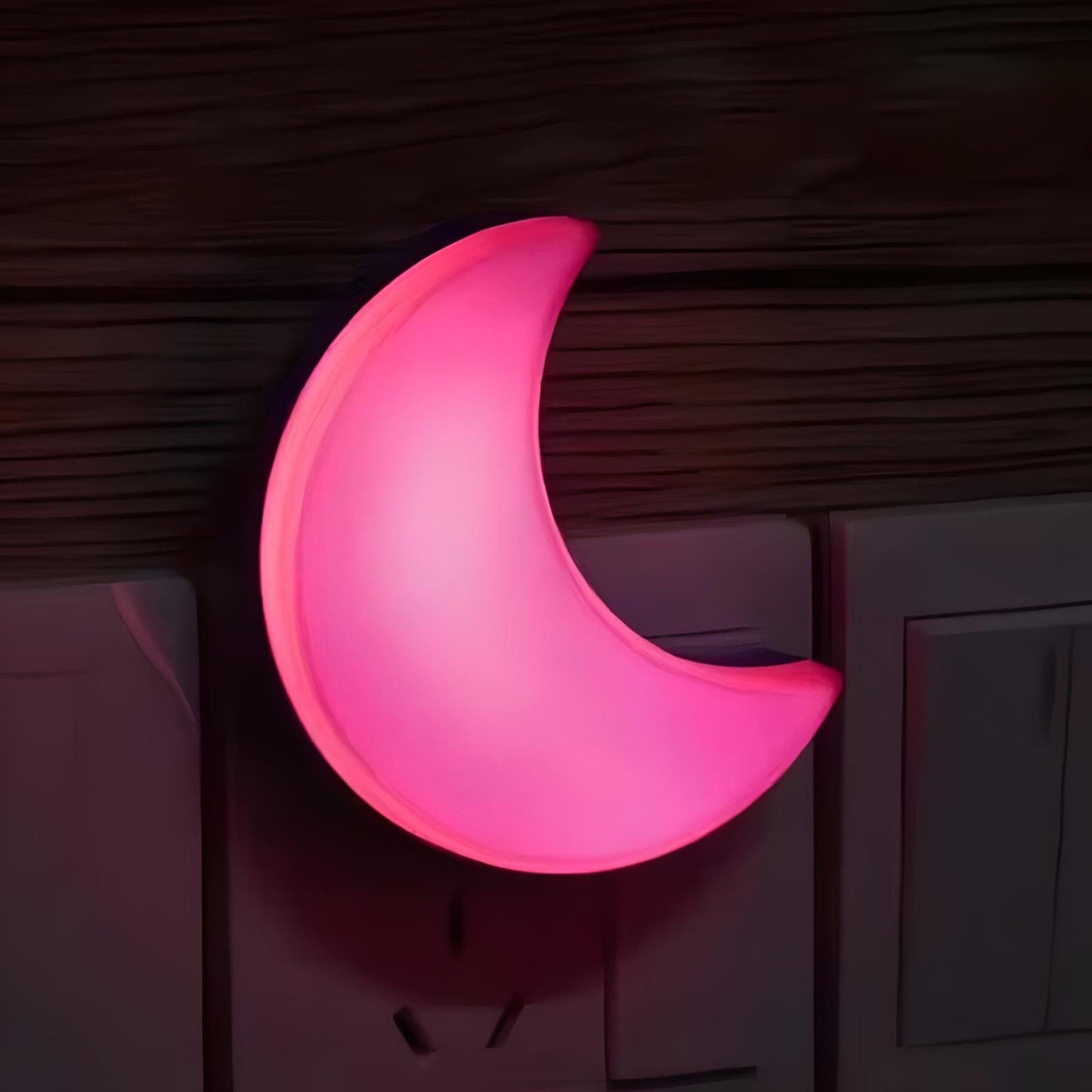 Veilleuse Prise Lune Rose