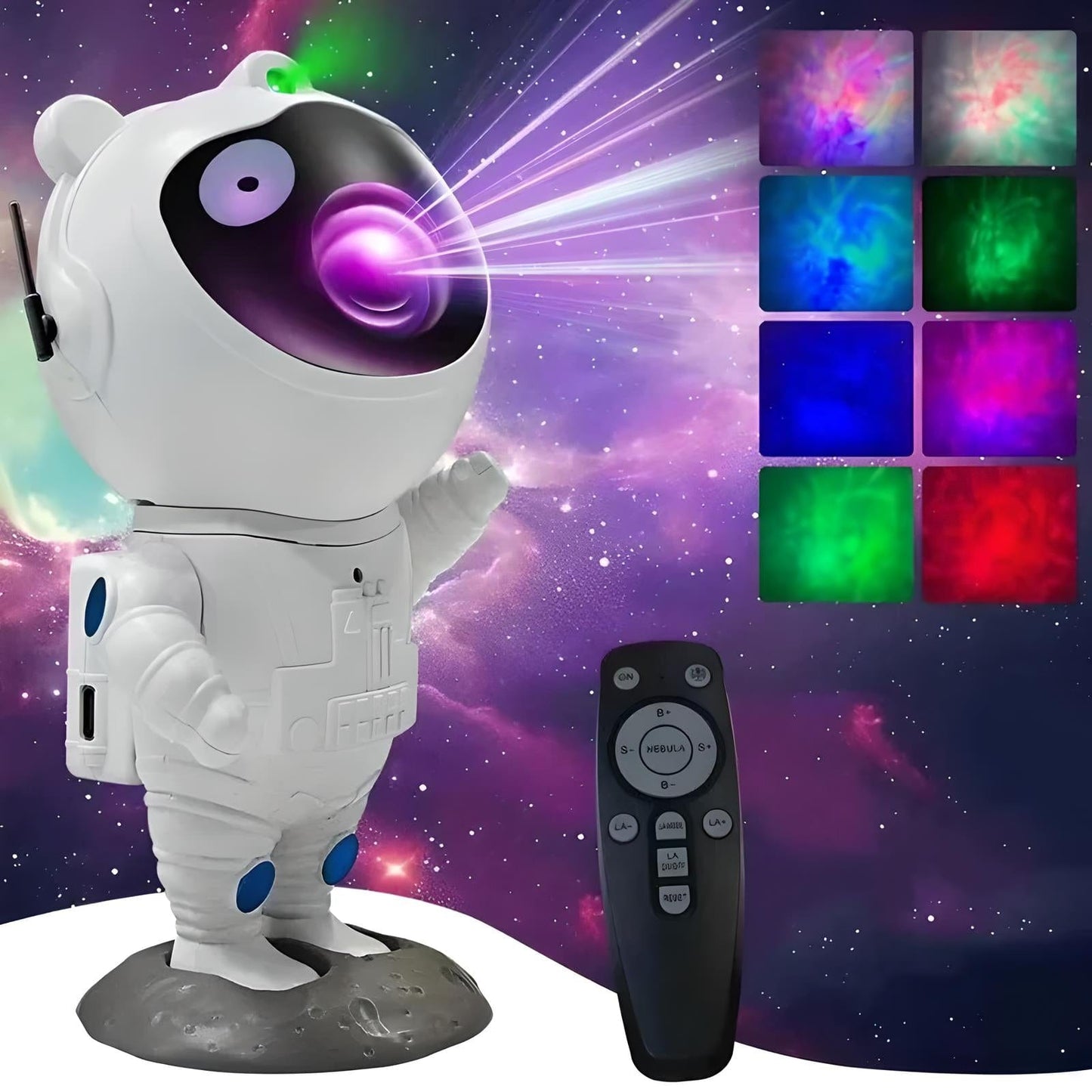 Veilleuse Projecteur Astronaute Ciel Étoilé