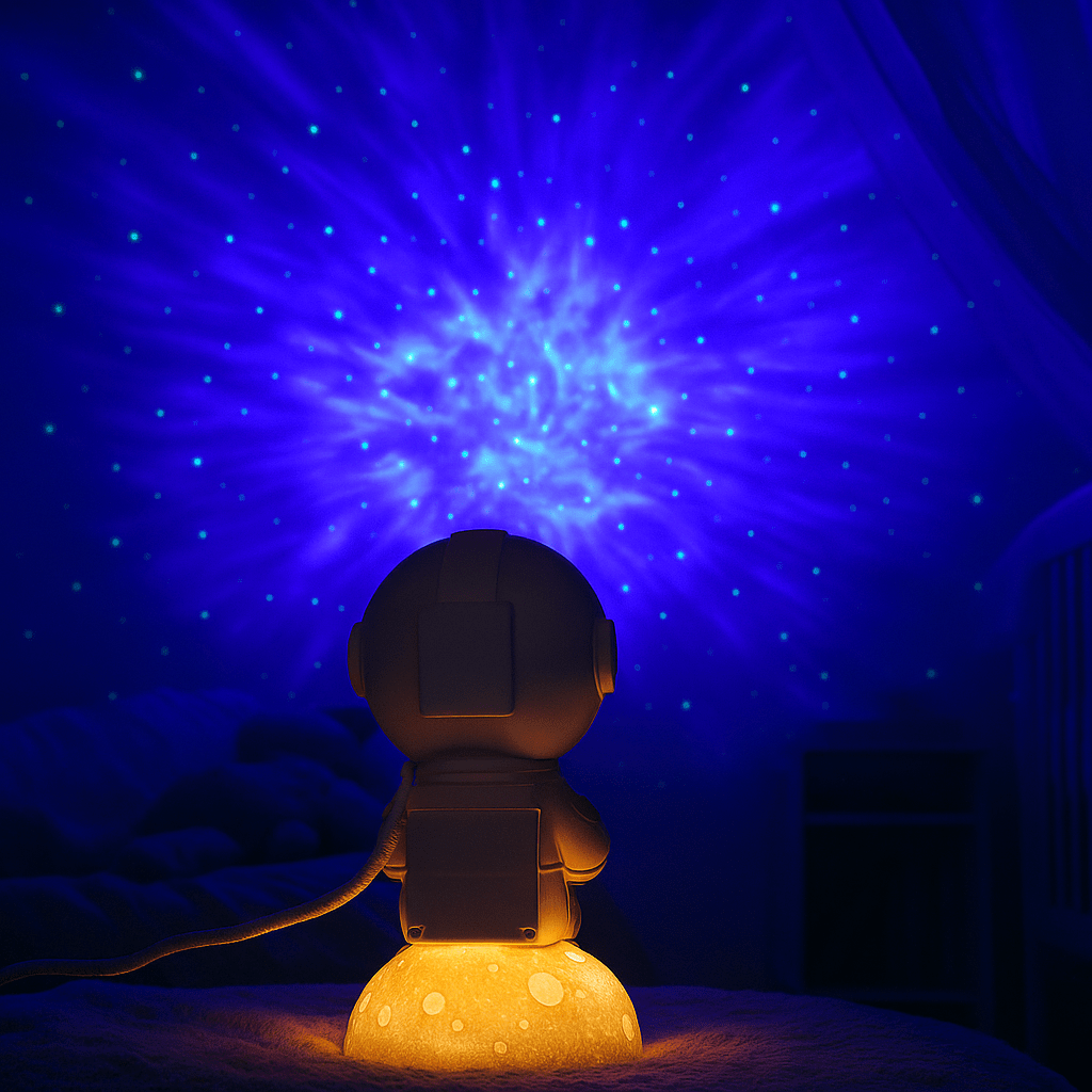 Veilleuse Projection Astronaute sur Lune