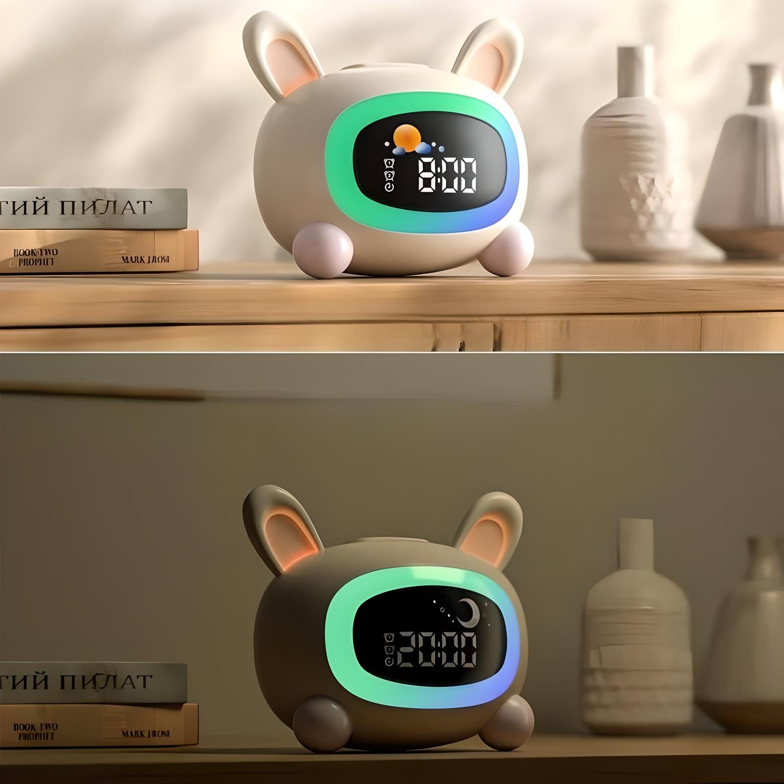 Veilleuse Réveil Lapin