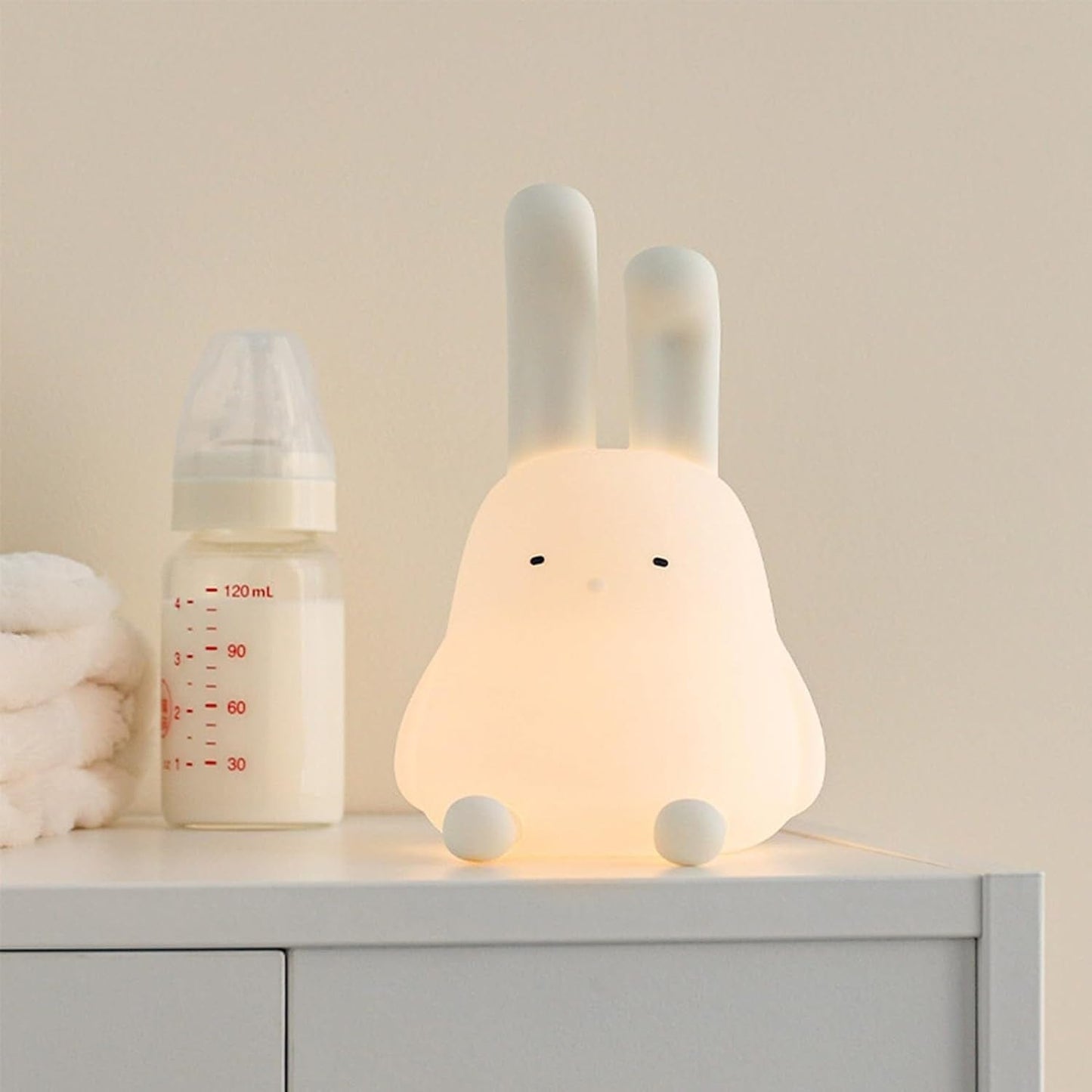 Veilleuse Silicone Souple Lapin - Atmosphère Enchantée