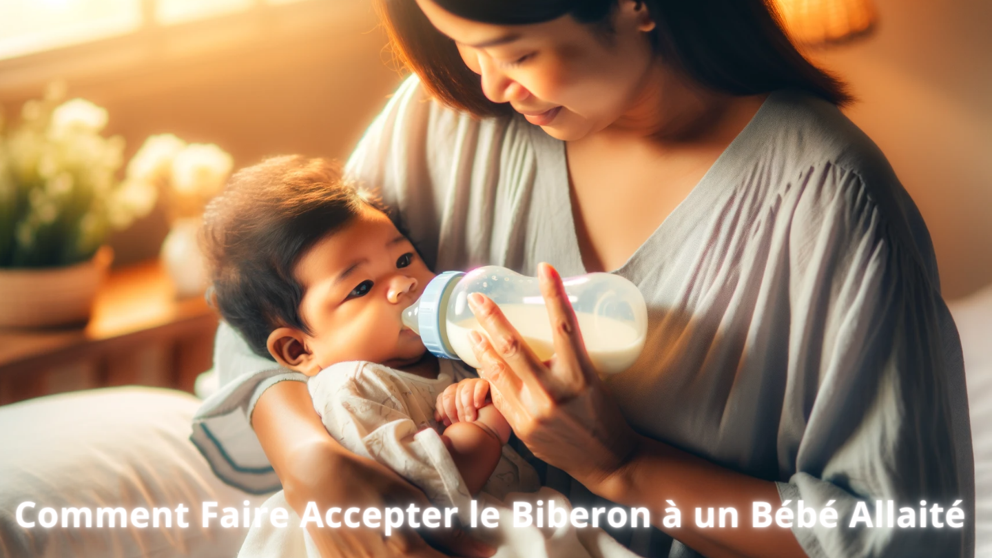 Comment Faire Accepter le Biberon à un Bébé Allaité Image