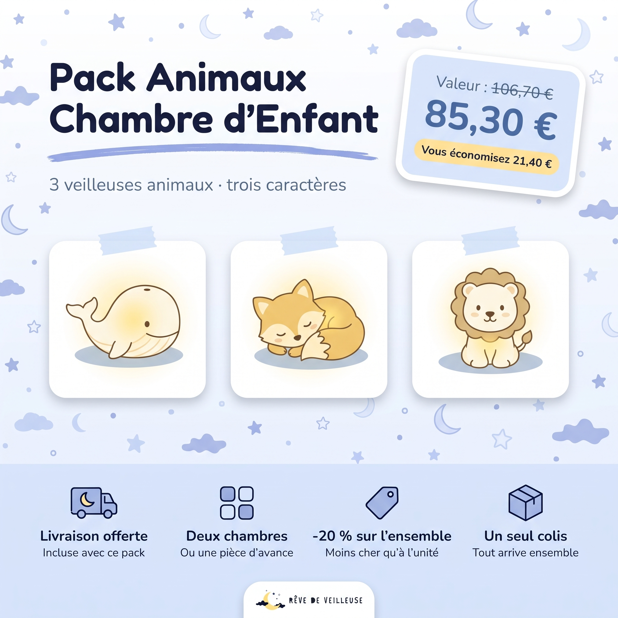 Pack Animaux Chambre d'Enfan