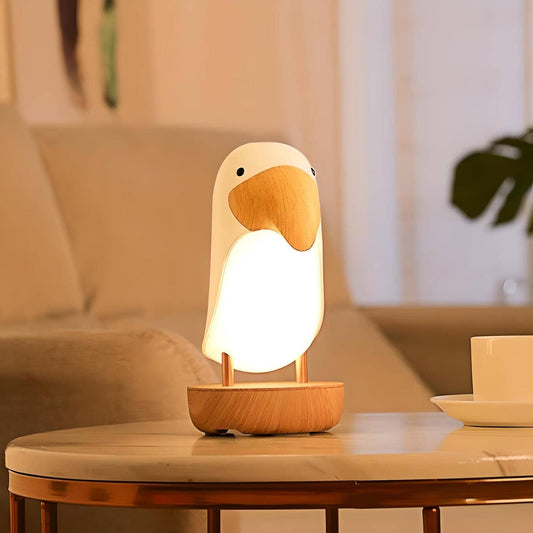 Lampe Oiseau en Bois
