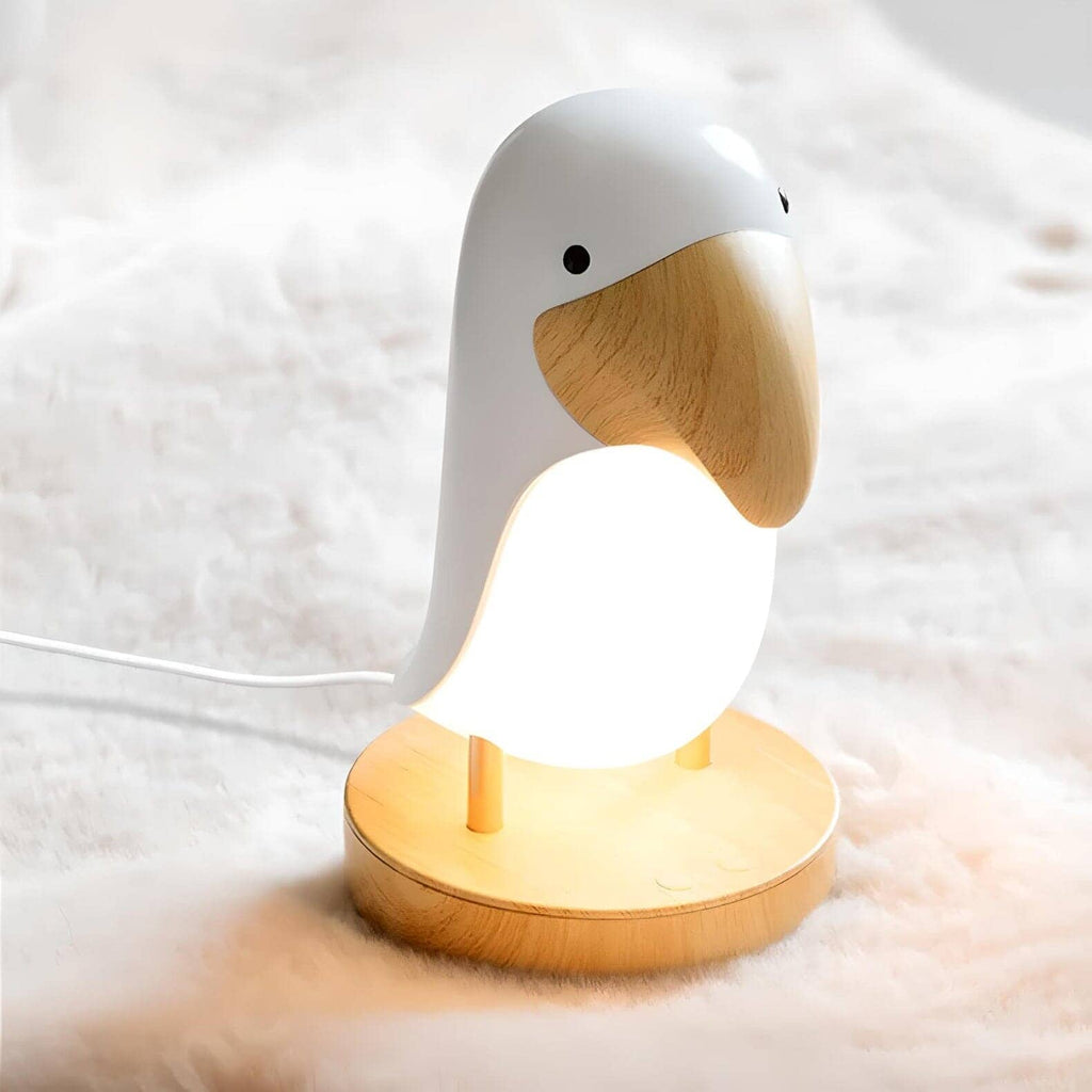 Lampe Oiseau en Bois
