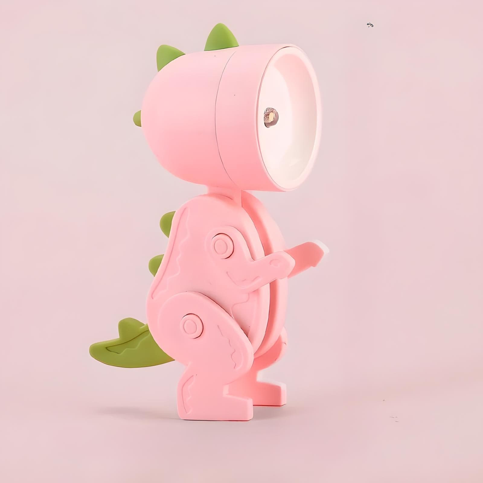 Lampe Veilleuse Dinosaure Rose