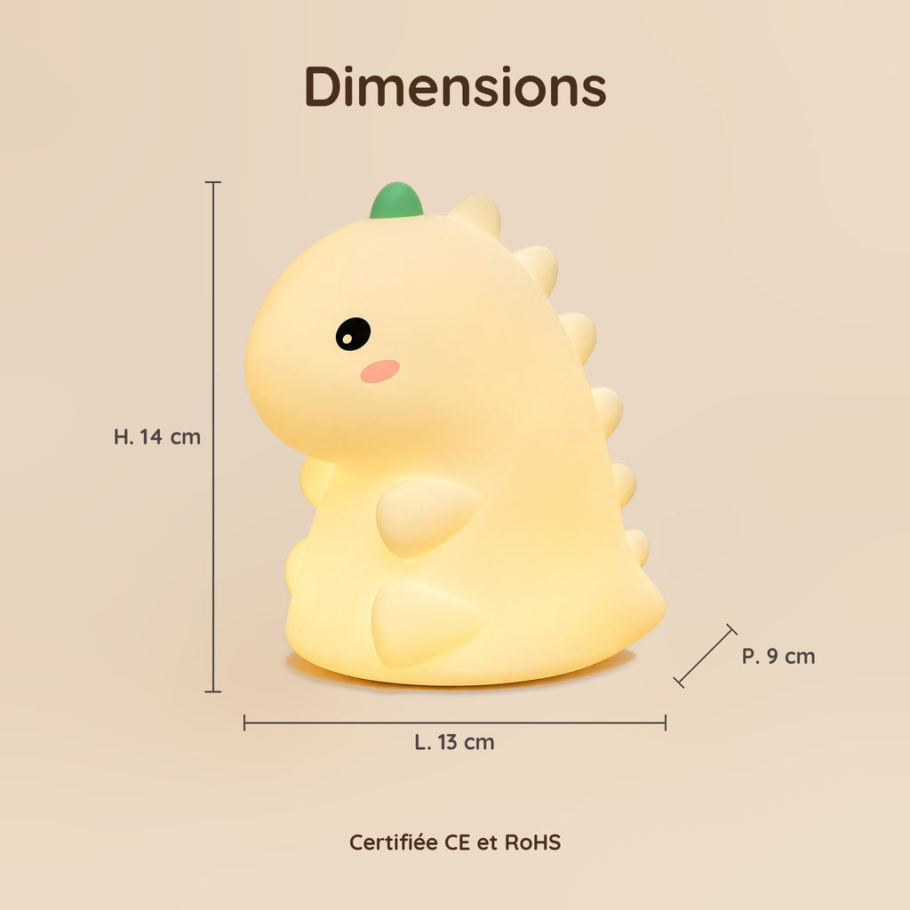 Dimensions – Mini Veilleuse Dinosaure