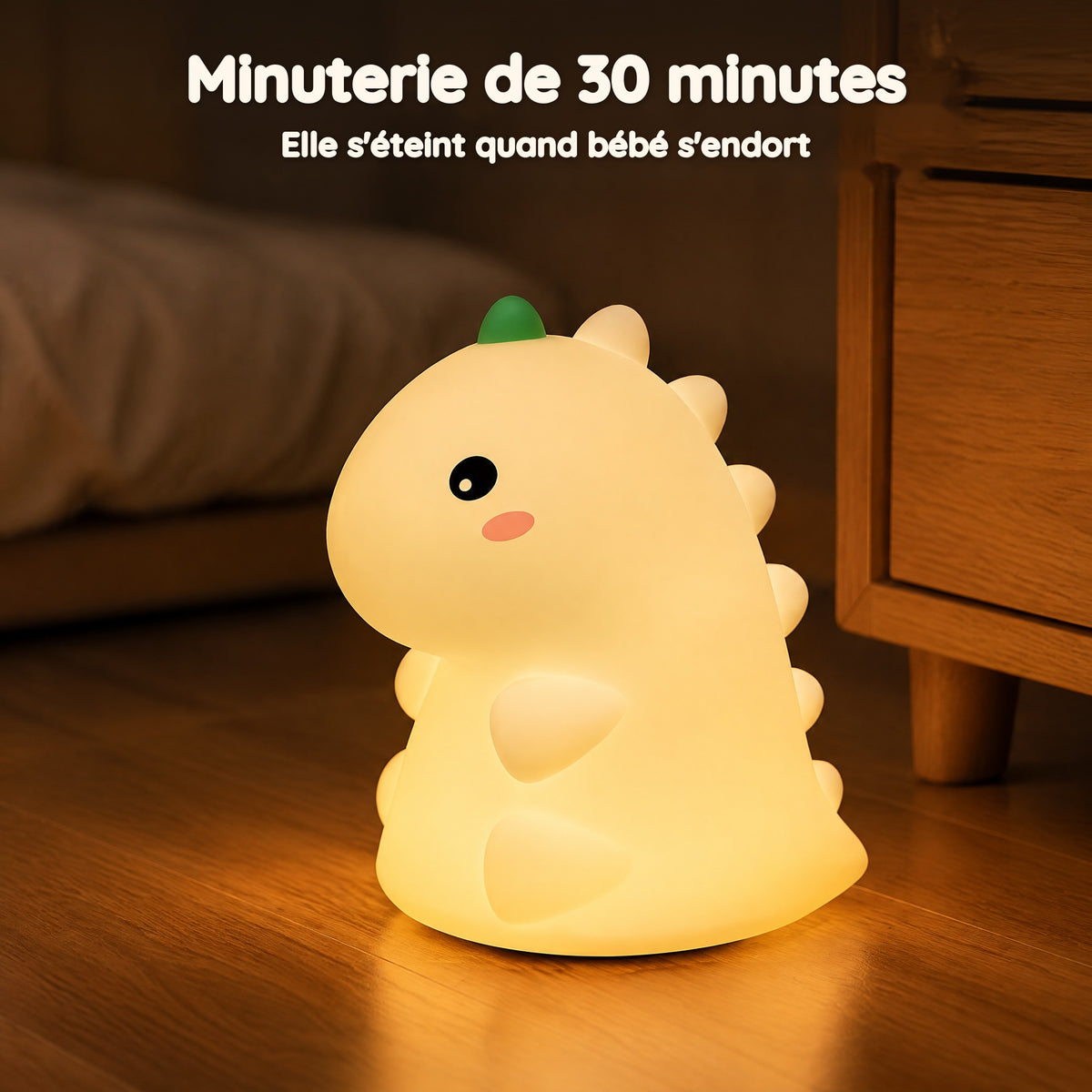 Mini Veilleuse Dinosaure – Minuterie de 30 minutes