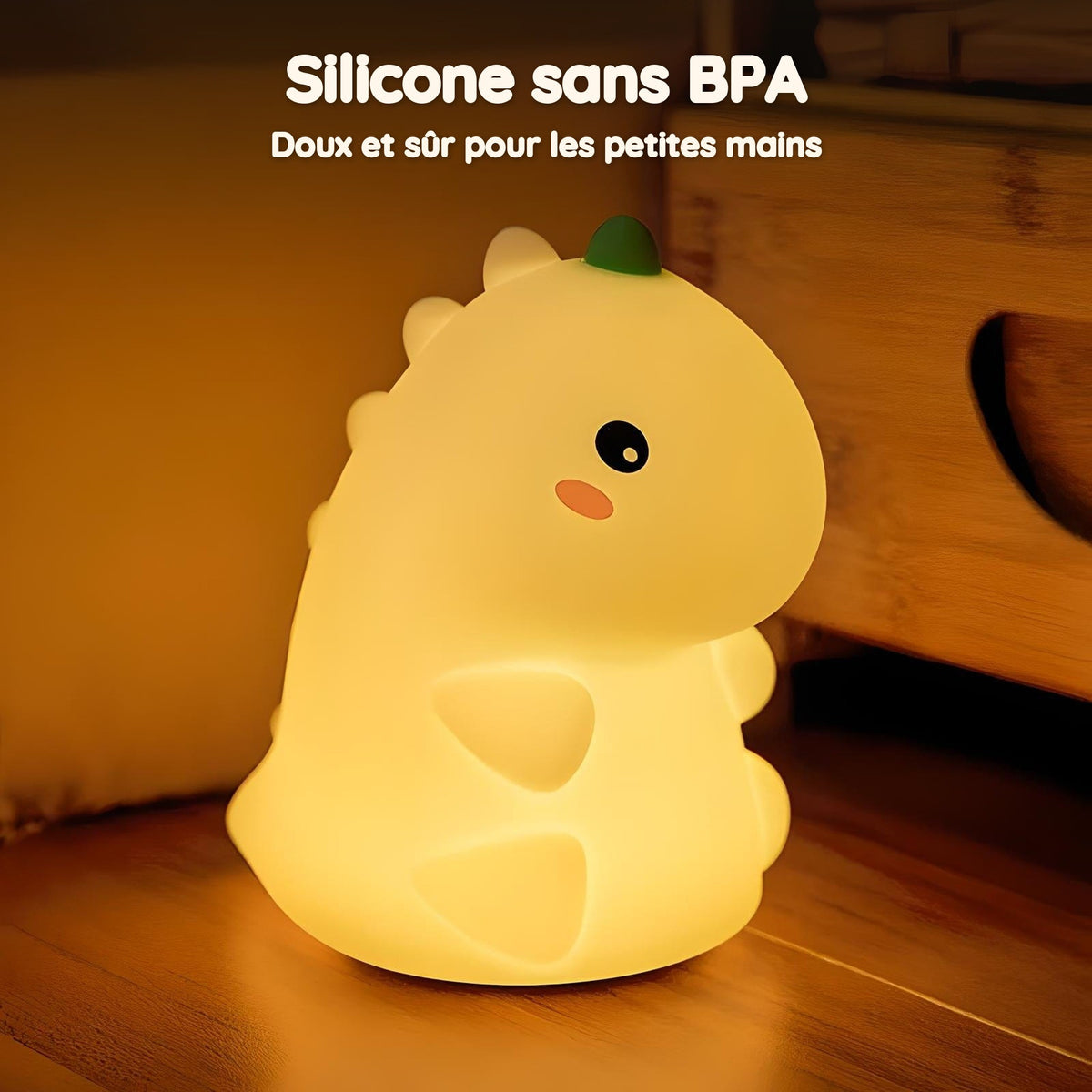 Mini Veilleuse Dinosaure – Silicone sans BPA