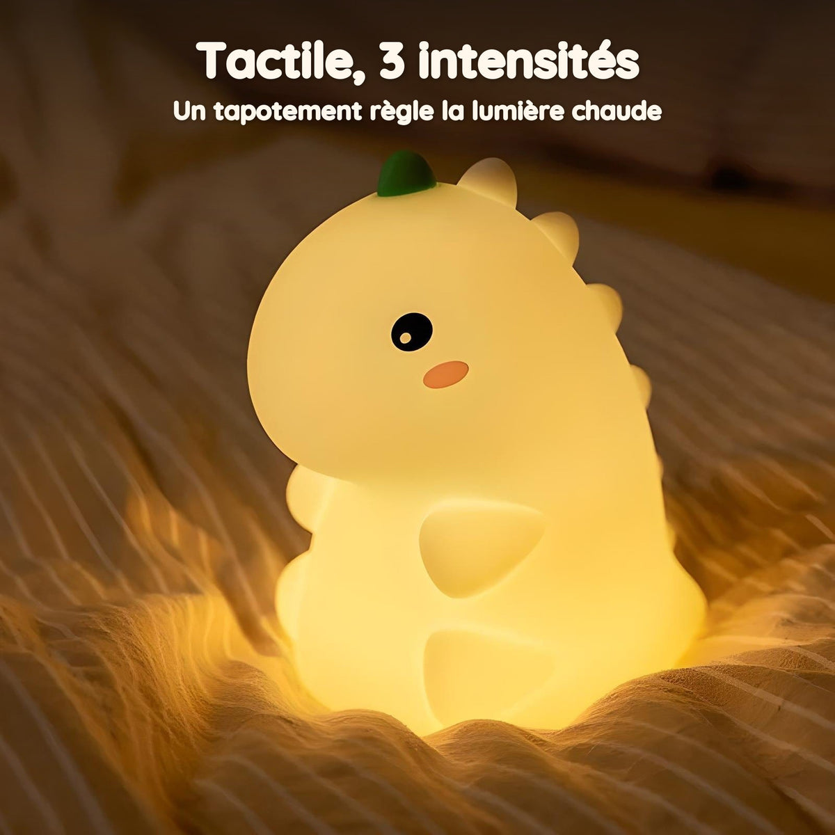 Mini Veilleuse Dinosaure – Tactile, 3 intensités
