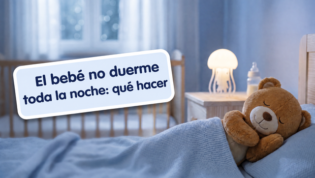 Por qué el bebé no duerme toda la noche