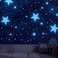 Pack trajet nocturne - stickers lumineux étoiles