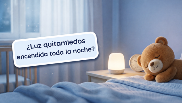 Luz quitamiedos encendida toda la noche