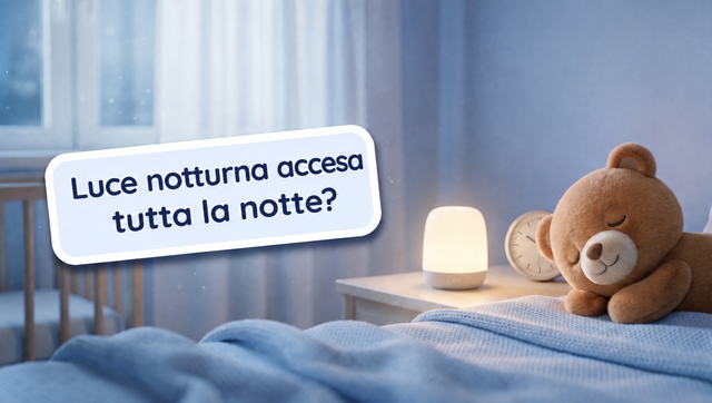 Luce notturna accesa tutta la notte