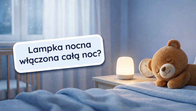 Lampka nocna włączona przez całą noc