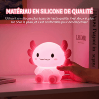 Veilleuse Axolotl Rechargeable avec Minuterie