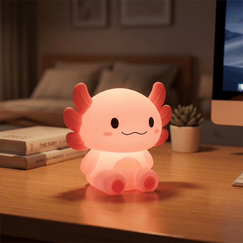 Veilleuse Axolotl Rechargeable avec Minuterie