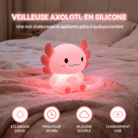 Veilleuse Axolotl Rechargeable avec Minuterie