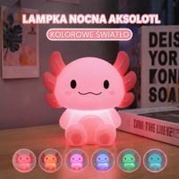 Ładowana lampka nocna aksolotl z wyłącznikiem czasowym