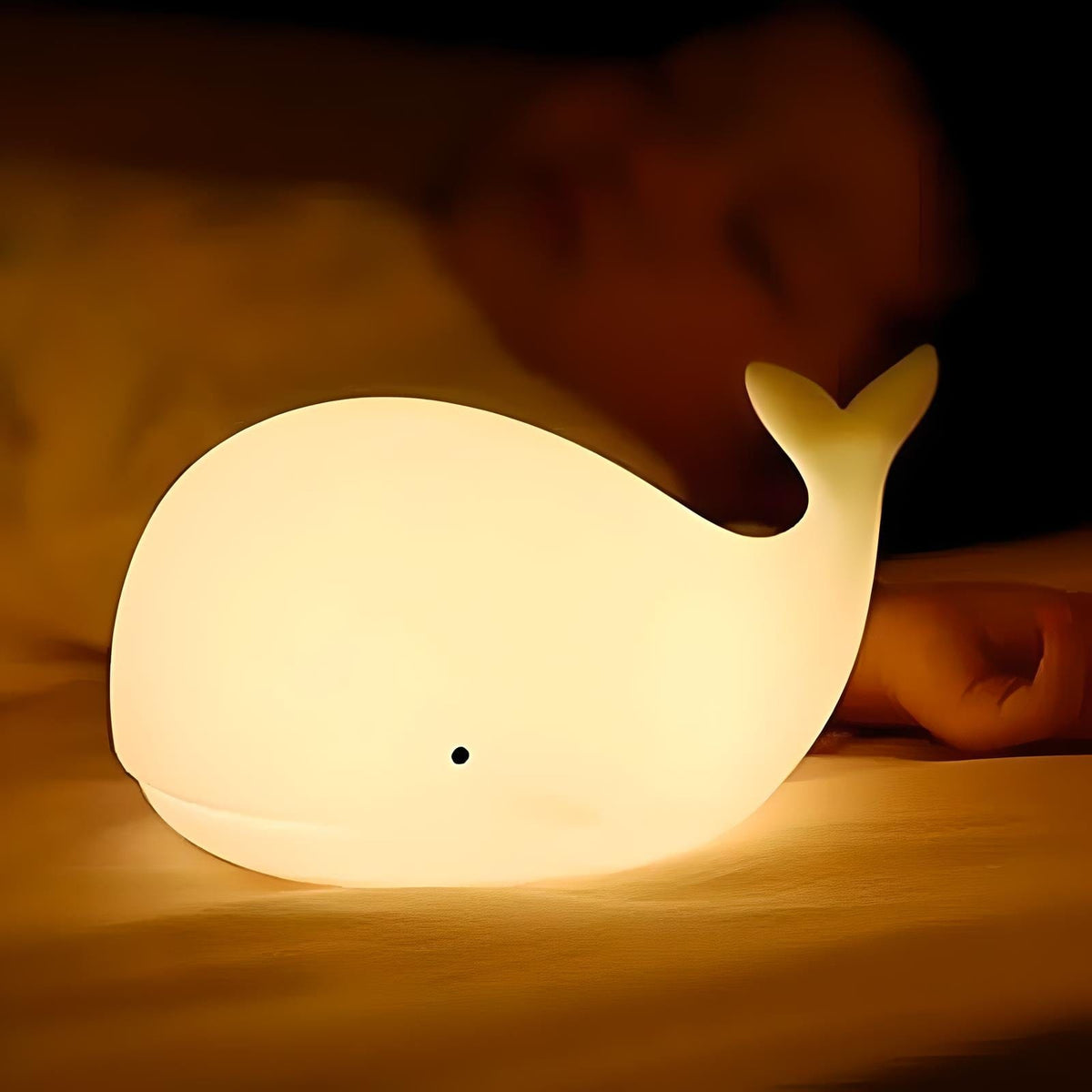 Veilleuse Baleine Blanche Nomade en Silicone