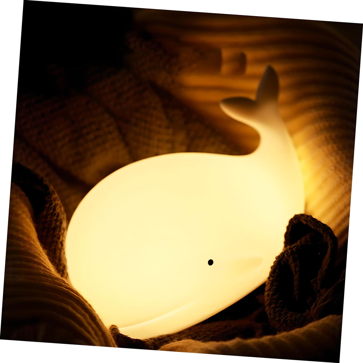 Veilleuse Baleine Blanche Nomade en Silicone