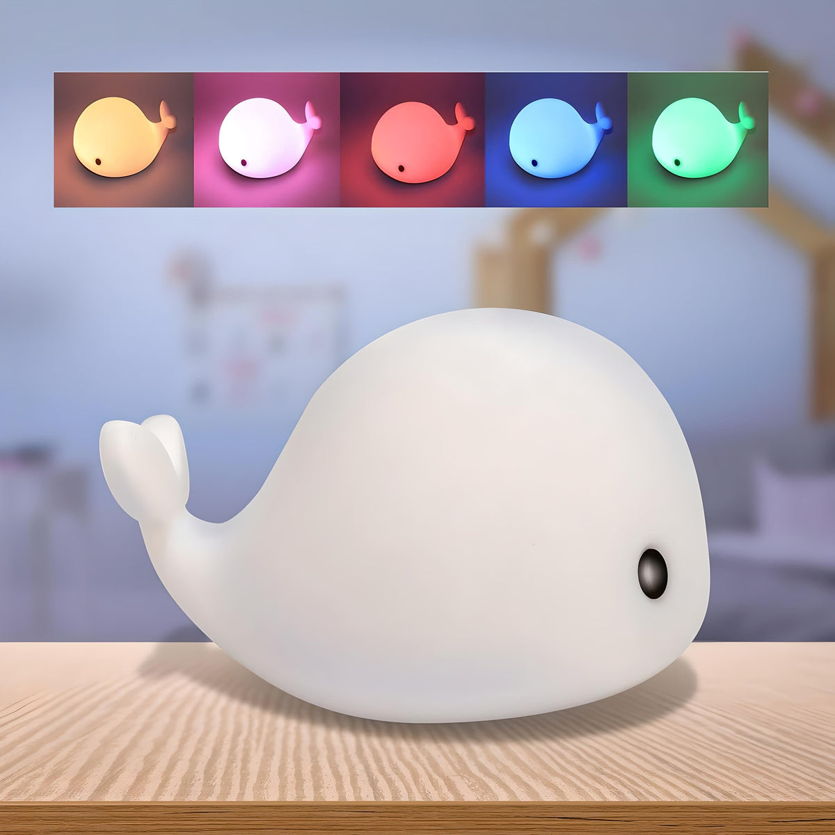 Veilleuse Baleine Multicolore