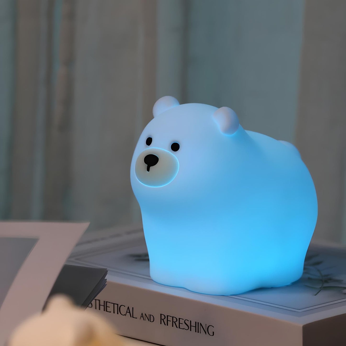 Veilleuse Bébé Ourson en Silicone