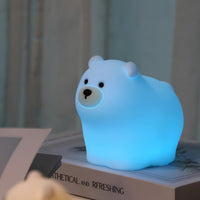 Veilleuse Bébé Ourson en Silicone