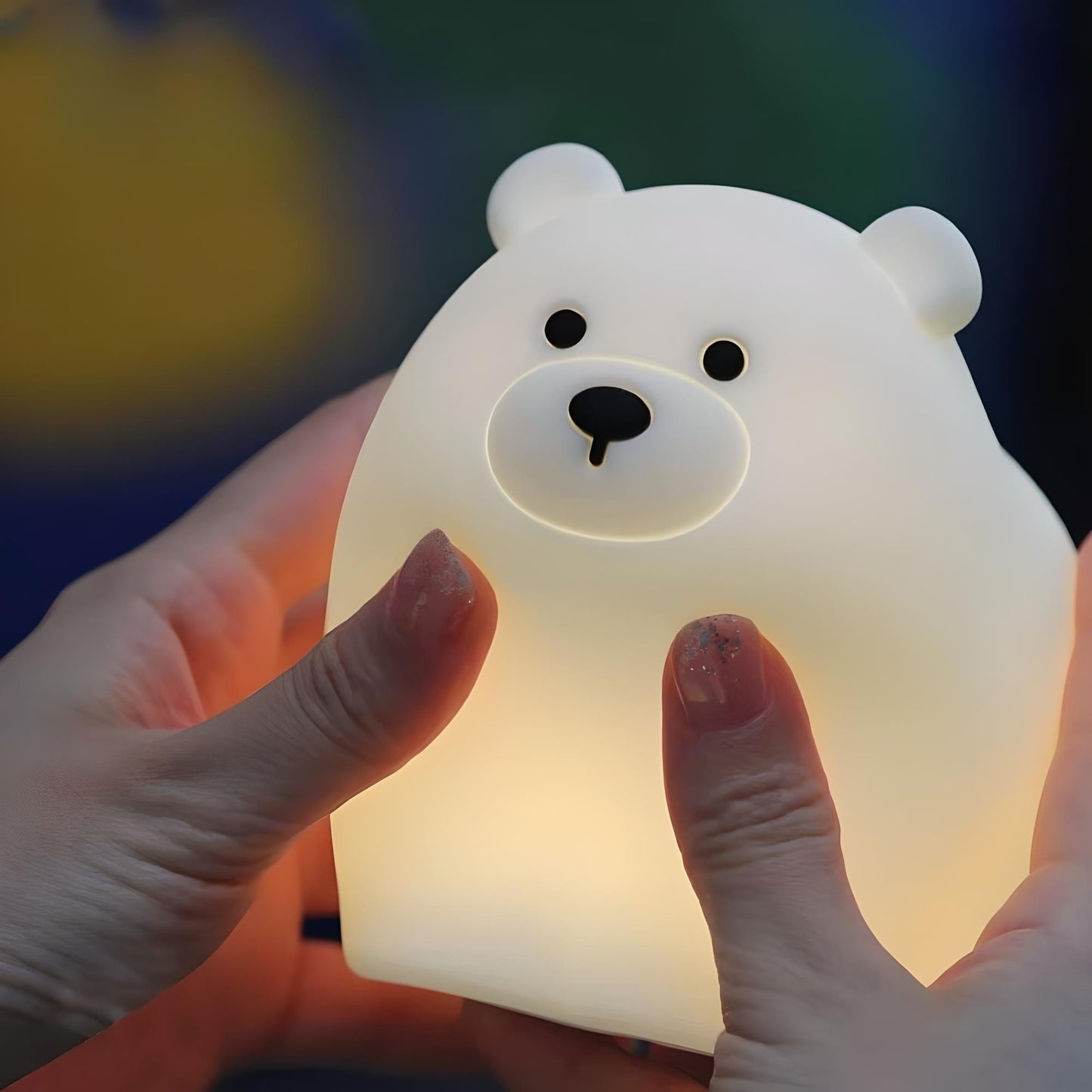 Veilleuse Bébé Ourson en Silicone