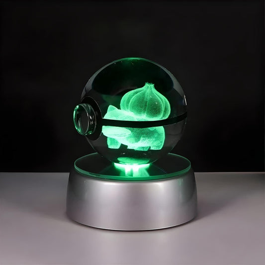 Veilleuse Boule de Cristal Bulbizarre Colorée