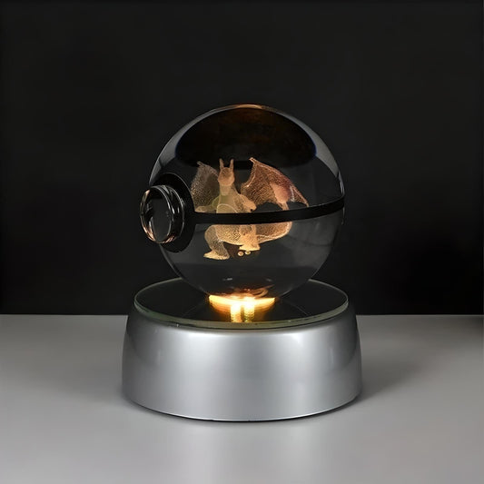 Veilleuse Boule de Cristal Dracaufeu