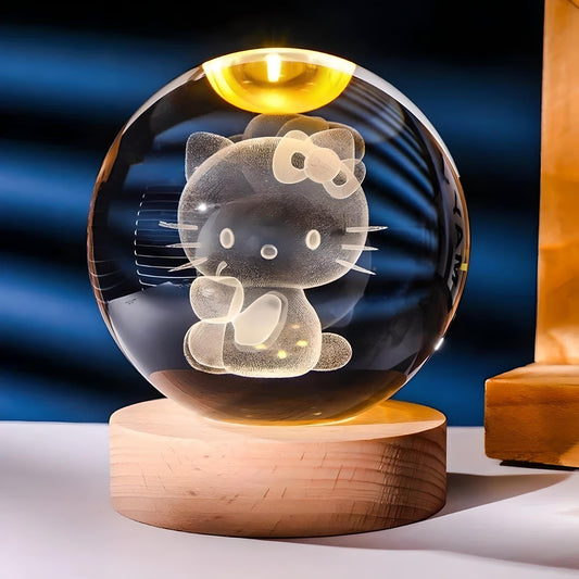 Veilleuse Boule de Cristal Hello Kitty