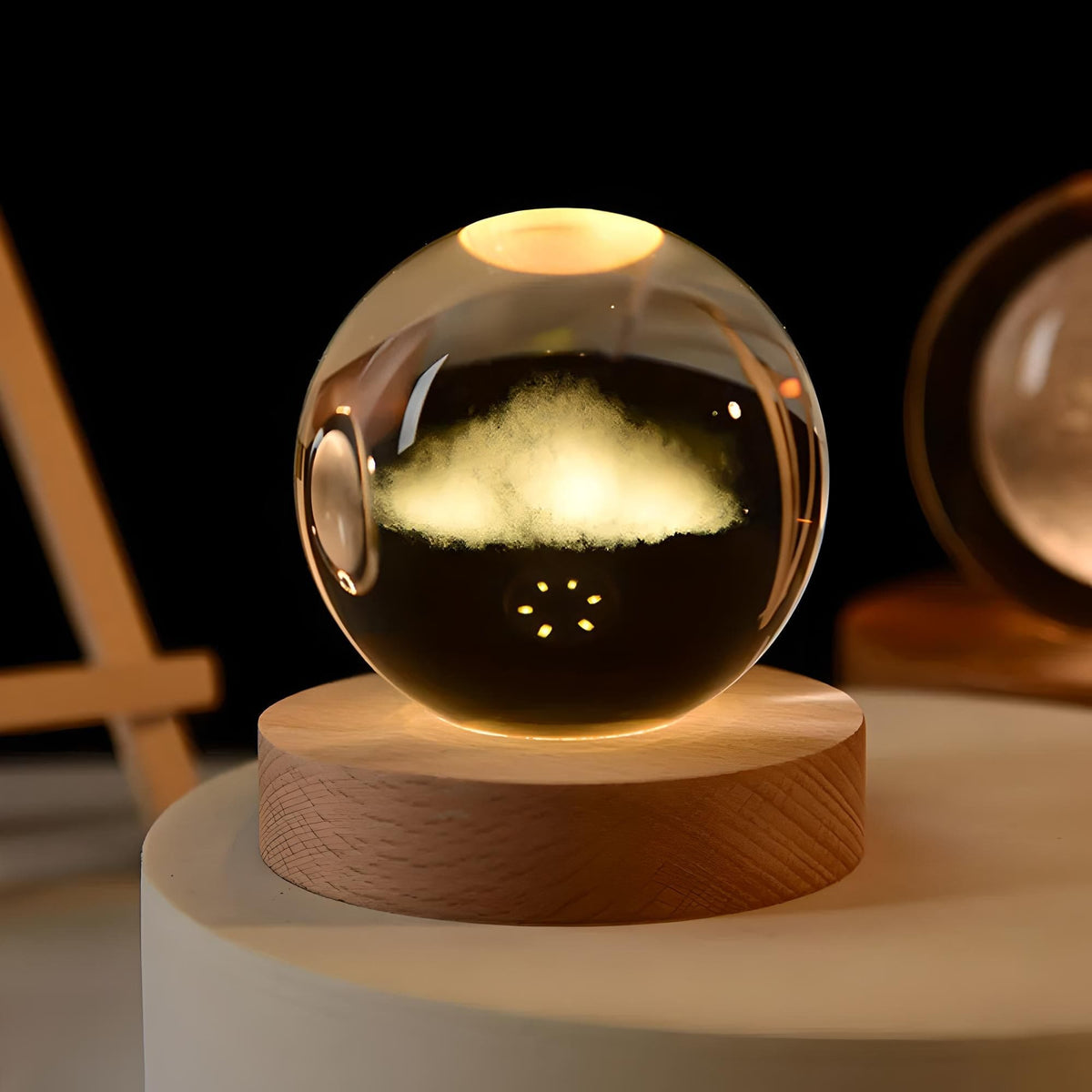 Veilleuse Boule de Cristal Nuage