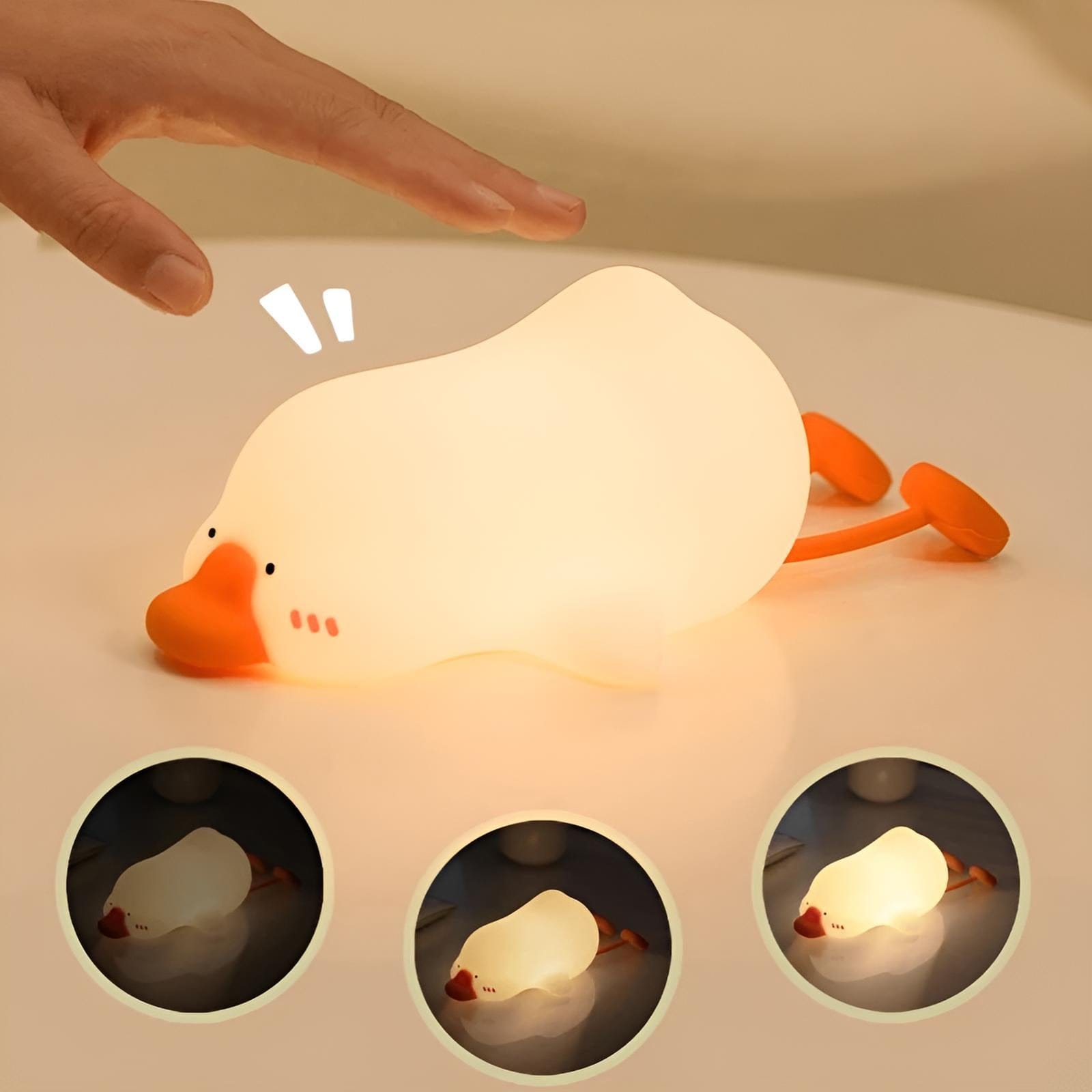 Veilleuse Canard Rechargeable en Silicone
