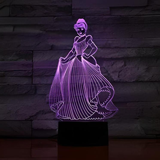 Veilleuse Cendrillon 3D