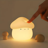 Veilleuse Champignon Blanc Neige en Silicone