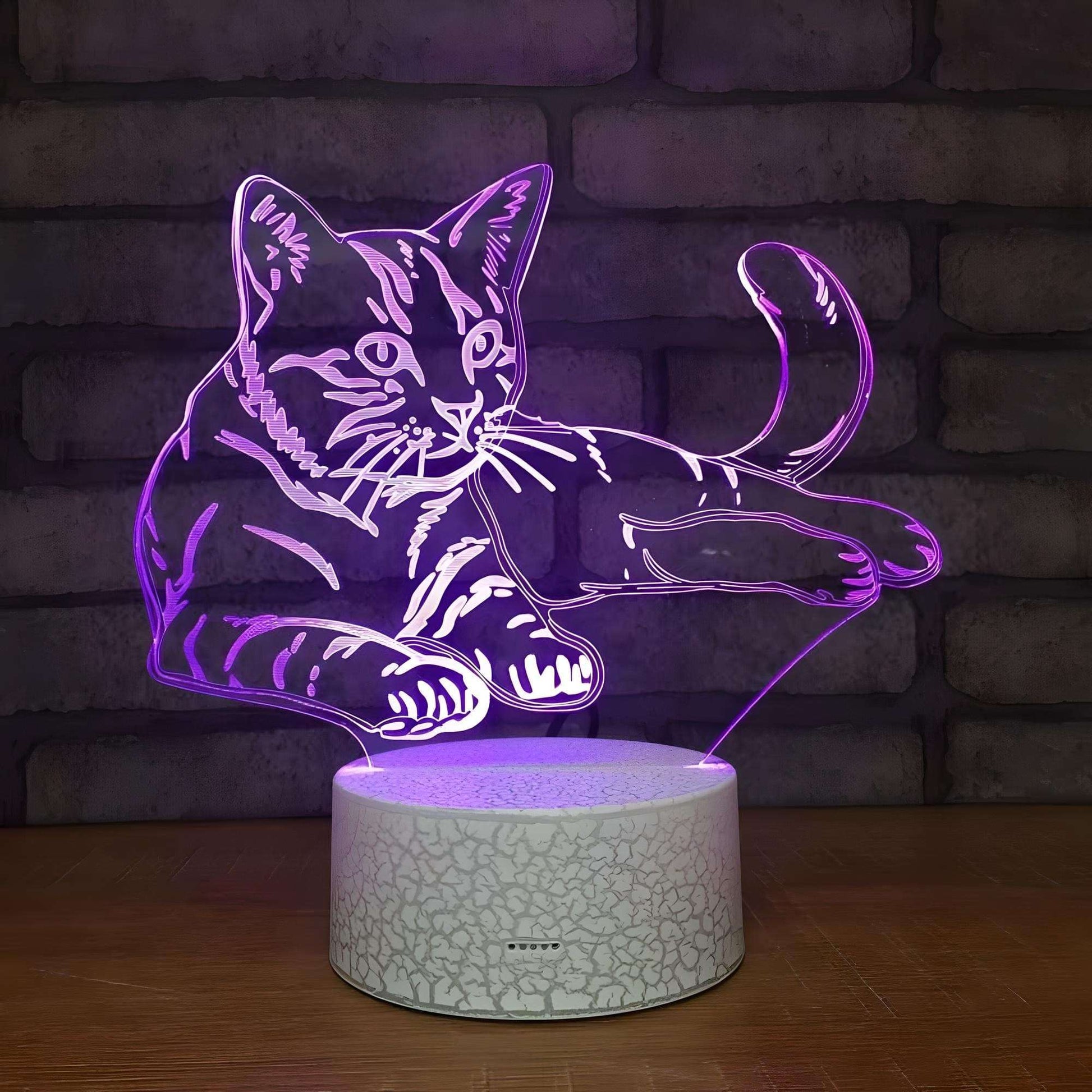 Veilleuse Chat 3D