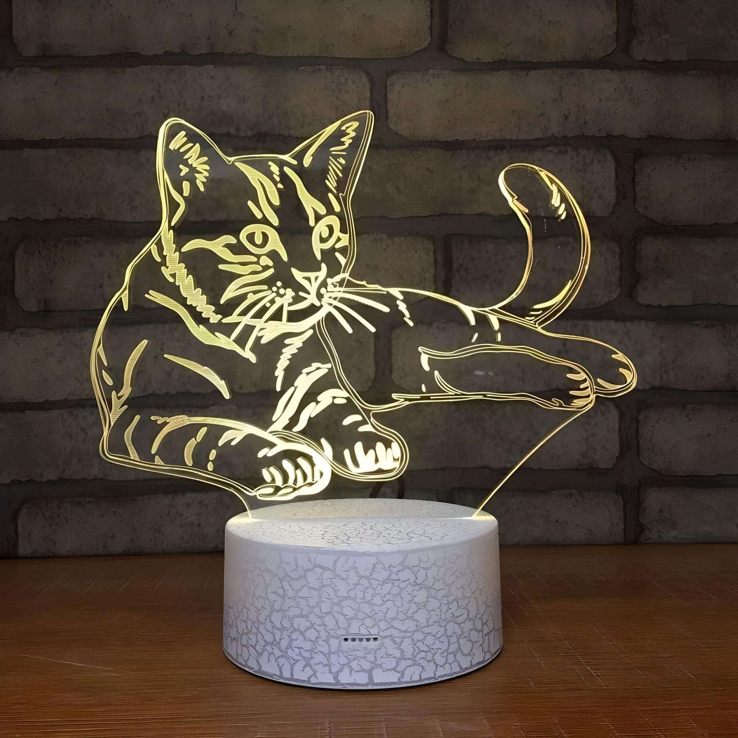 Veilleuse Chat 3D
